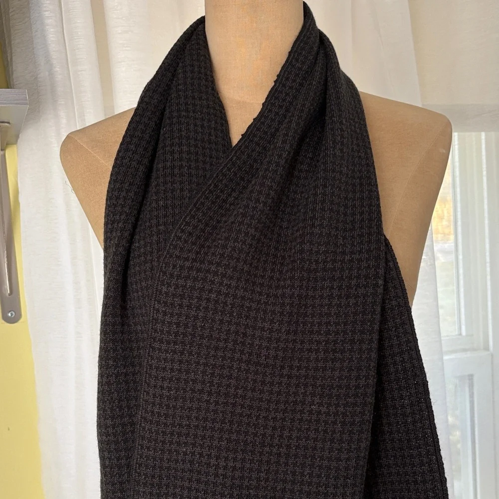 Alfani Black Brown Merino/Acrylic Blend 12 x 64
